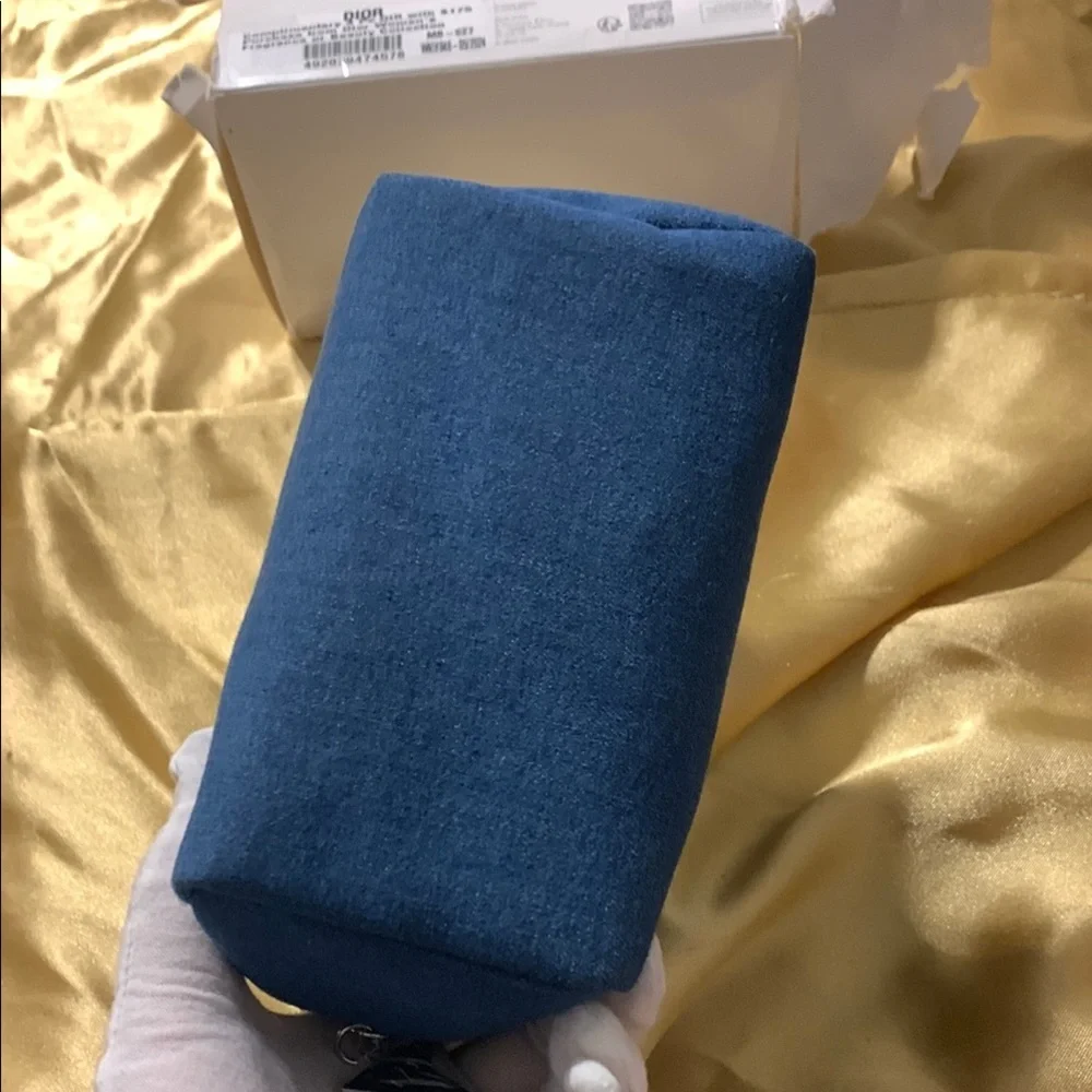 Dior Denim Blue Cosmetic Bag - Picture 9 of 10